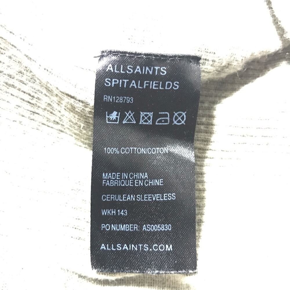 All Saints spitalfields cerulean waterfall asymmetrical cardigan vest 6 layering - Picture 5 of 8